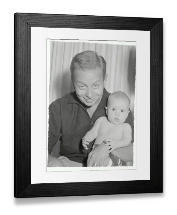 Framed Print : Mel Torme with his Son Framed Print : Mel Torme with his Son