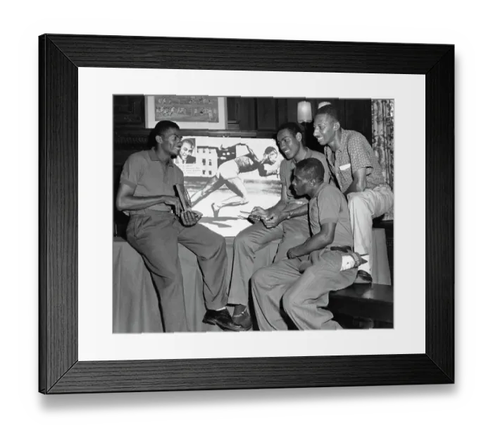 Framed Print : Members Of The West Indies Athletes - Pan American Games 1959 Framed Print : Members Of The West Indies Athletes - Pan American Games 1959