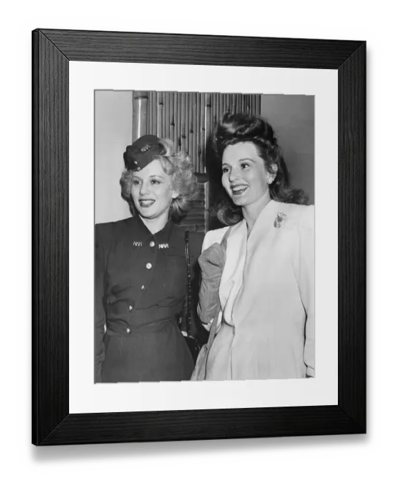 Framed Print : Actress Eva Gabor and Zsa Zsa Gabor Posing Together Framed Print : Actress Eva Gabor and Zsa Zsa Gabor Posing Together