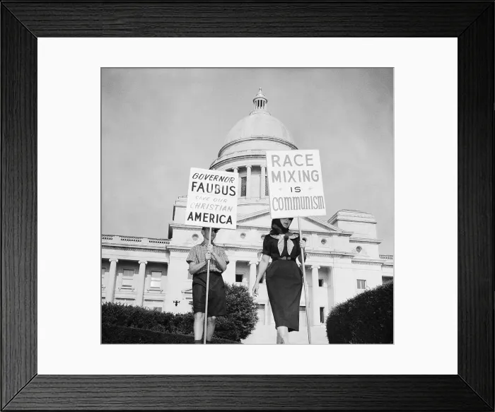 Framed Print : A Woman And A Child Marching Framed Print : A Woman And A Child Marching