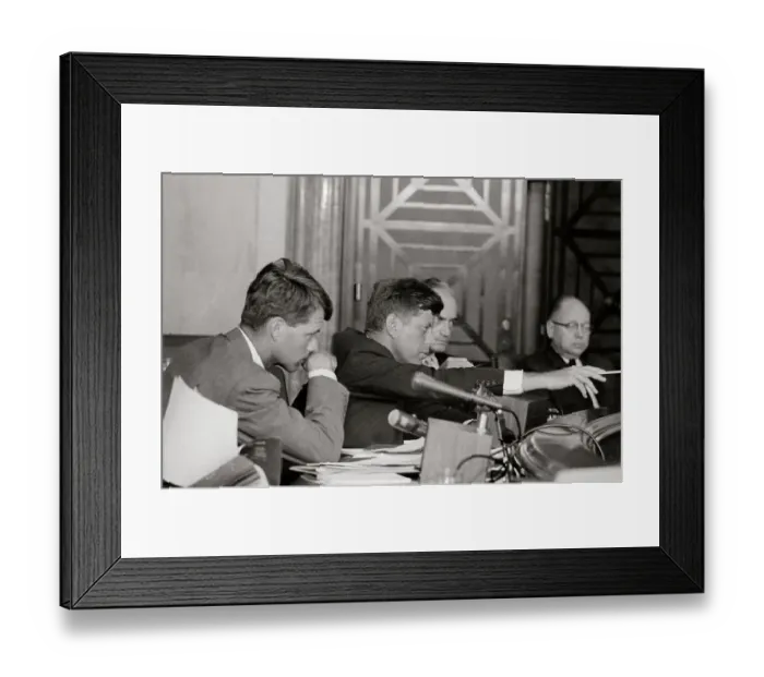 Framed Print : Hearing of Senate Racket's Committee Framed Print : Hearing of Senate Racket's Committee