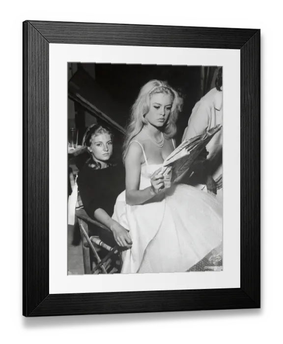 Framed Print : Actress Brigitte Bardot and Her Sister Framed Print : Actress Brigitte Bardot and Her Sister