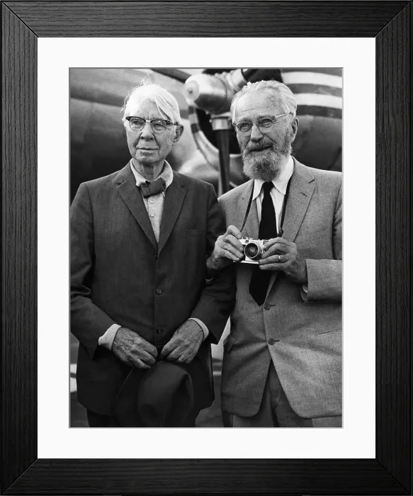 Framed Print : Writer Carl Sandburg and Photographer Edward Steichen Framed Print : Writer Carl Sandburg and Photographer Edward Steichen