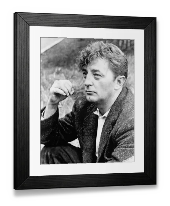 Framed Print : Robert Mitchum Smoking a Cigarette Framed Print : Robert Mitchum Smoking a Cigarette