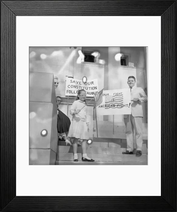 Framed Print : Protesters Holding Signs Framed Print : Protesters Holding Signs