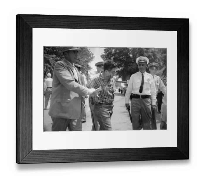 Framed Print : Protester Being Taken into Custody Framed Print : Protester Being Taken into Custody