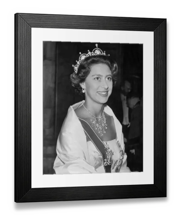Framed Print : Portrait of Princess Margaret Framed Print : Portrait of Princess Margaret