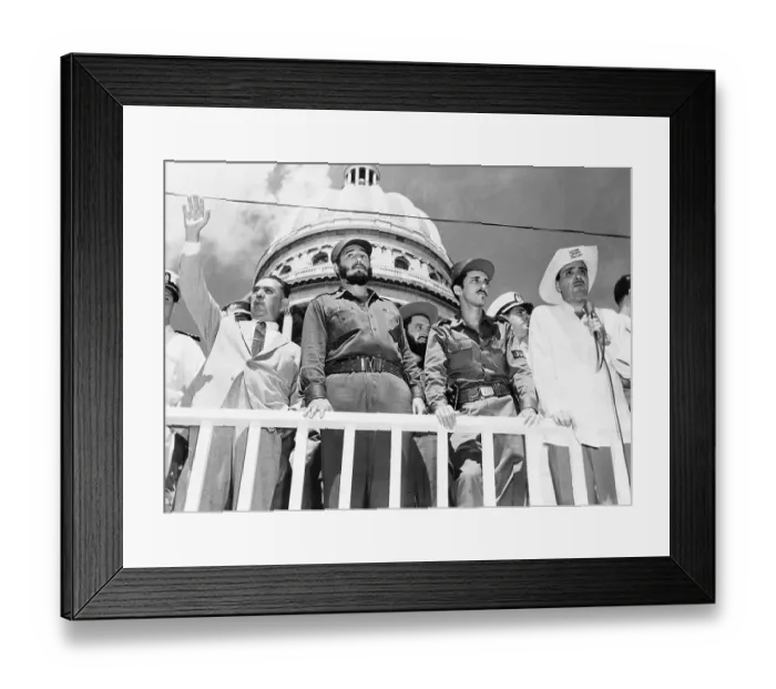 Framed Print : Lasaro Cardenas with Fidel Castro Framed Print : Lasaro Cardenas with Fidel Castro