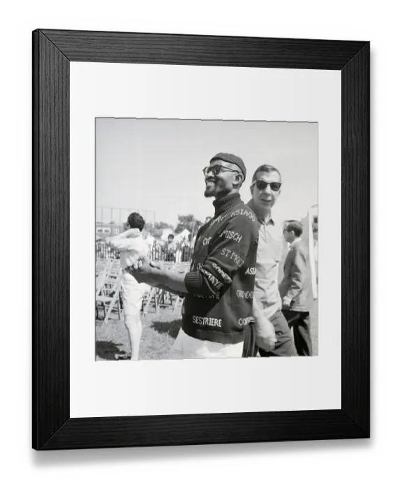Framed Print : Jazz Enthusiast In Strange Sweater Framed Print : Jazz Enthusiast In Strange Sweater