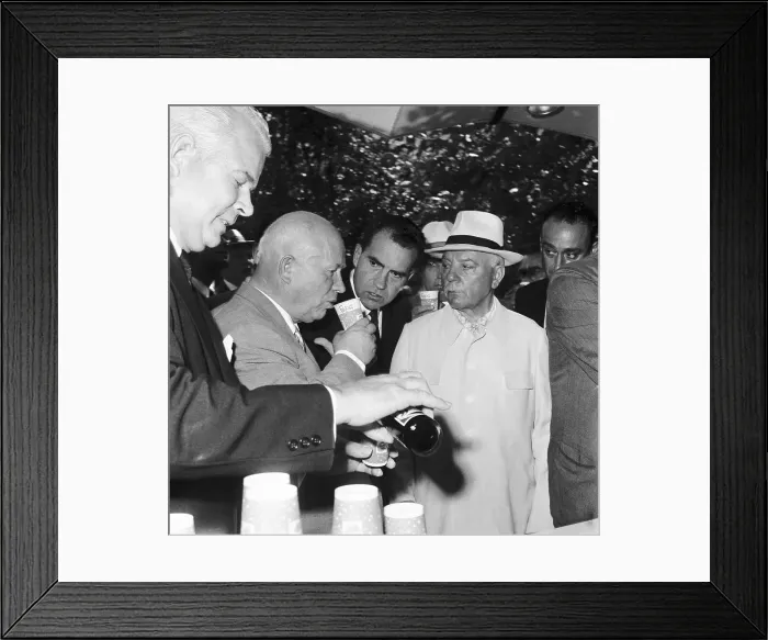 Framed Print : Nikita Khrushchev Introduced to Pepsi-Cola