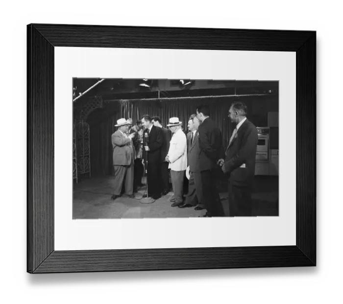 Framed Print : Richard Nixon Holds Televised Debate Framed Print : Richard Nixon Holds Televised Debate