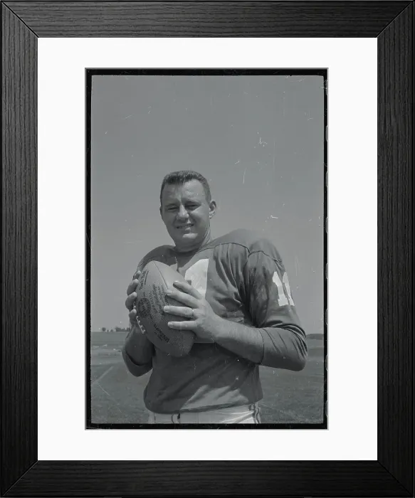 Framed Print : Philadelphia Eagles Quarterback Norman Van Brocklin