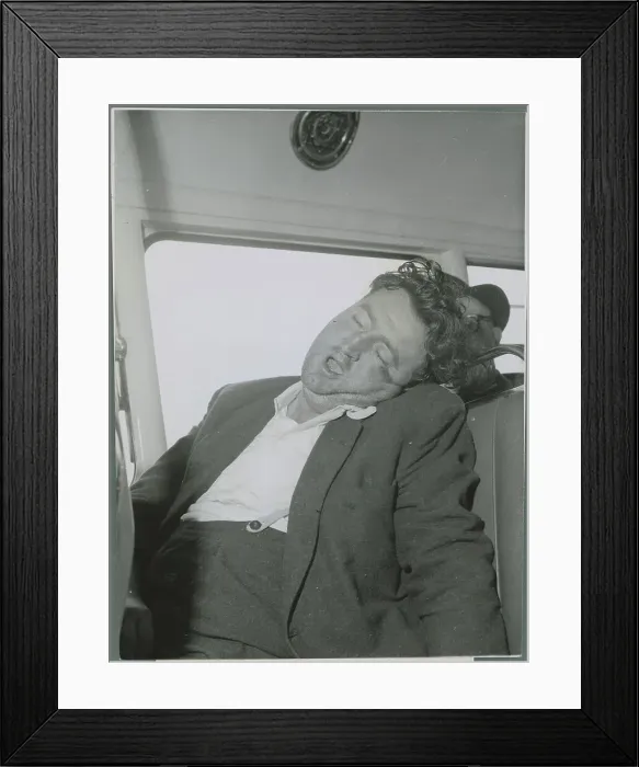 Framed Print : Brendan Behan Sleeping Framed Print : Brendan Behan Sleeping