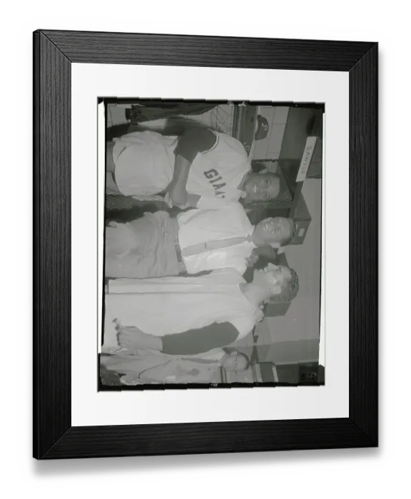 Framed Print : Big Baseball Players Posing Together Framed Print : Big Baseball Players Posing Together