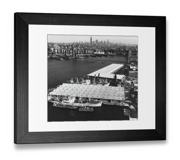 Framed Print : Brooklyn Waterfront Redevelopment, 1959 Framed Print : Brooklyn Waterfront Redevelopment, 1959