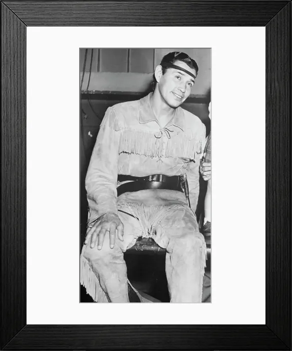 Framed Print : Native American Actor Jay Silverheels as Tonto Framed Print : Native American Actor Jay Silverheels as Tonto
