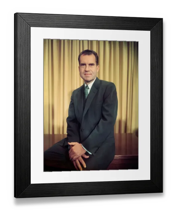Framed Print : Portrait of Richard Nixon