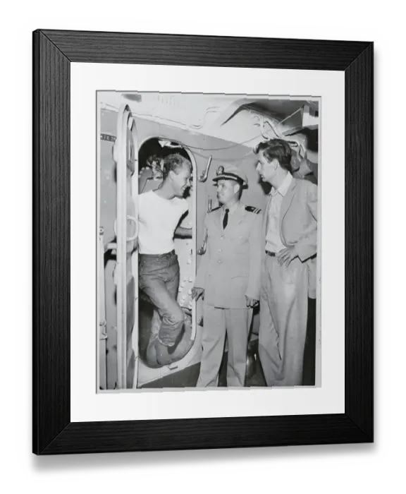 Framed Print : Prince Victor Emanuel Aboard Vessel Framed Print : Prince Victor Emanuel Aboard Vessel