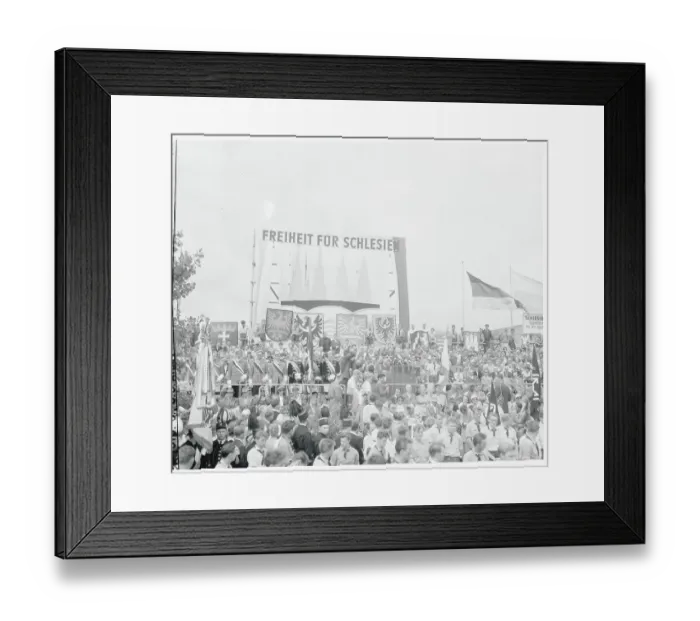 Framed Print : Konrad Adenauer Speaking at a Rally Framed Print : Konrad Adenauer Speaking at a Rally