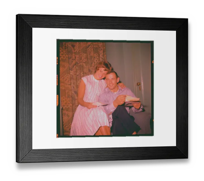 Framed Print : Ingemar Johannson and Fiancee Posing Together Framed Print : Ingemar Johannson and Fiancee Posing Together