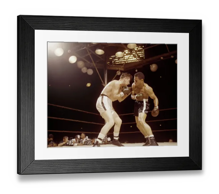 Framed Print : Al Andrews Punching Jose Torres in the Arm Framed Print : Al Andrews Punching Jose Torres in the Arm