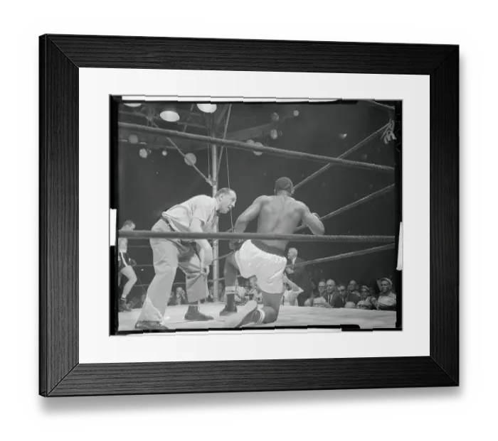 Framed Print : Referee Counting Out Floyd Patterson Framed Print : Referee Counting Out Floyd Patterson