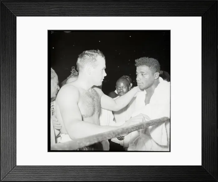 Framed Print : Ingemar Johansson Consoles Floyd Patterson Framed Print : Ingemar Johansson Consoles Floyd Patterson