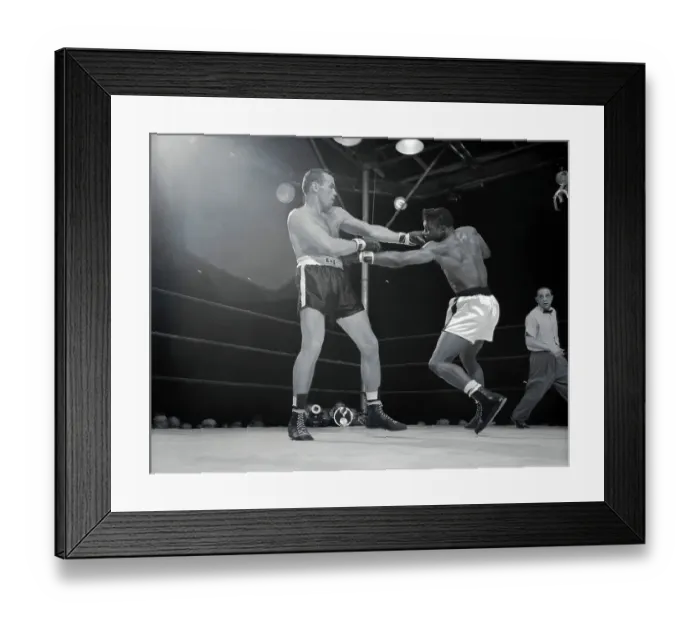 Framed Print : Ingemar Johansson Punching Floyd Patterson Framed Print : Ingemar Johansson Punching Floyd Patterson