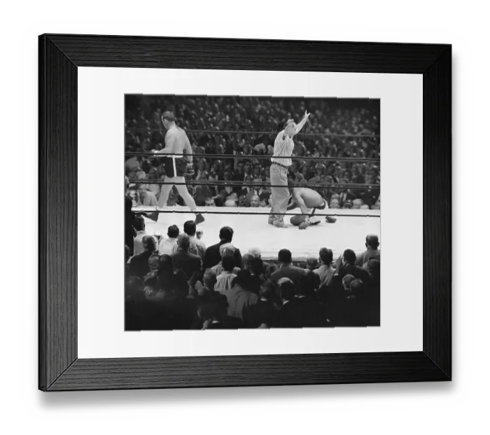Framed Print : Referee Counting Out Floyd Patterson Framed Print : Referee Counting Out Floyd Patterson