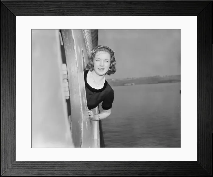 Framed Print : Portrait of Tenley Albright Framed Print : Portrait of Tenley Albright