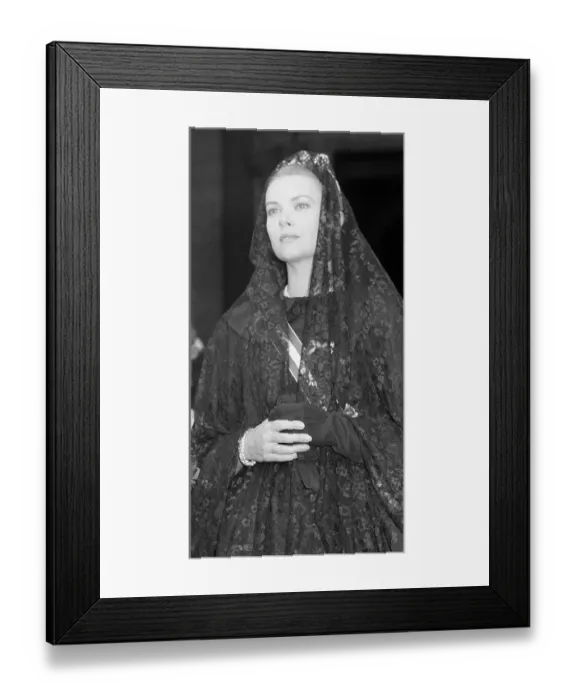 Framed Print : Princess Grace Dressed In Lace Framed Print : Princess Grace Dressed In Lace