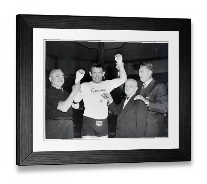 Framed Print : Ingemar Johansson, Jack Dempsey, Barney Ross and Nat Fleischer Framed Print : Ingemar Johansson, Jack Dempsey, Barney Ross and Nat Fleischer