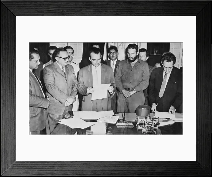 Framed Print : Fidel Castro with Manuel Urrutia and Jose Alberto Naranjo Framed Print : Fidel Castro with Manuel Urrutia and Jose Alberto Naranjo