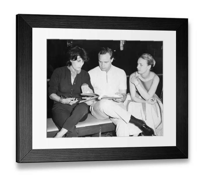 Framed Print : Anna Magnani, Marlon Brando and Joanne Woodward Framed Print : Anna Magnani, Marlon Brando and Joanne Woodward