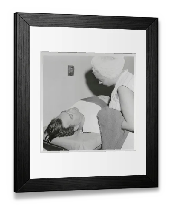 Framed Print : Jack Leonard Being Comforted by His Wife Framed Print : Jack Leonard Being Comforted by His Wife