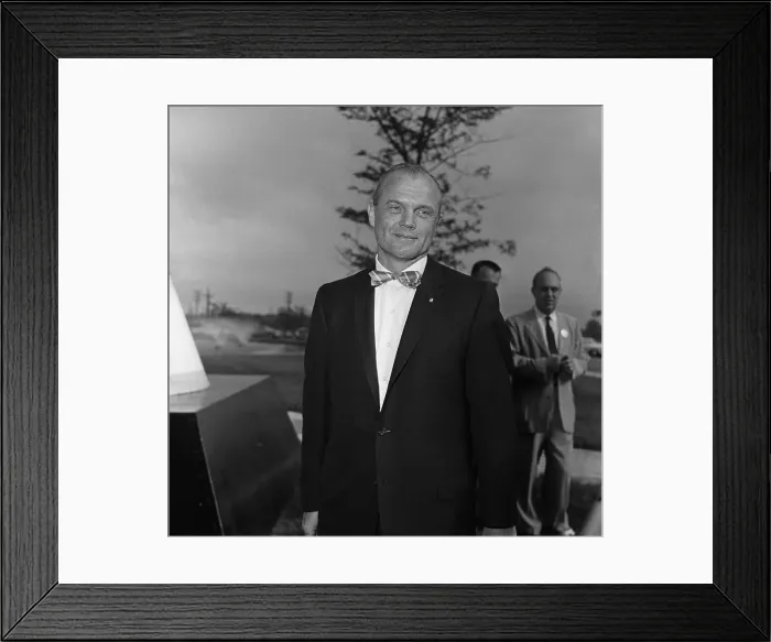 Framed Print : John Glenn Posing Framed Print : John Glenn Posing
