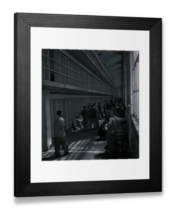 Framed Print : Rikers Prisoners Relaxing and Playing Chess Framed Print : Rikers Prisoners Relaxing and Playing Chess