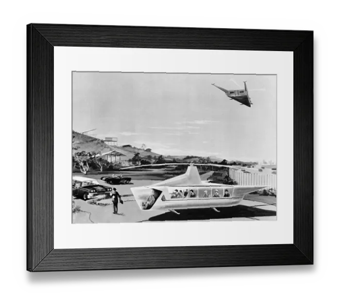 Framed Print : Combination Helicopter and Plane Framed Print : Combination Helicopter and Plane