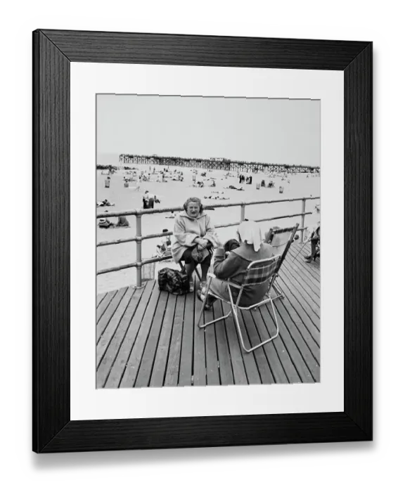 Framed Print : Bundled Up at Coney Island Framed Print : Bundled Up at Coney Island