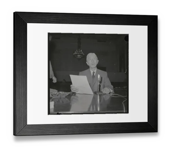 Framed Print : Vice Admiral Hyman C. Rickover Speaking Framed Print : Vice Admiral Hyman C. Rickover Speaking