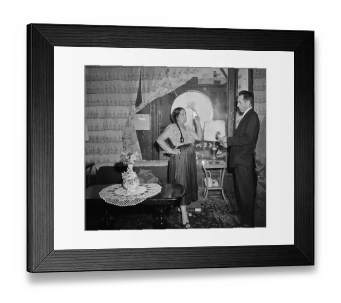 Framed Print : Sergeant Behan Talking to Gypsy Framed Print : Sergeant Behan Talking to Gypsy