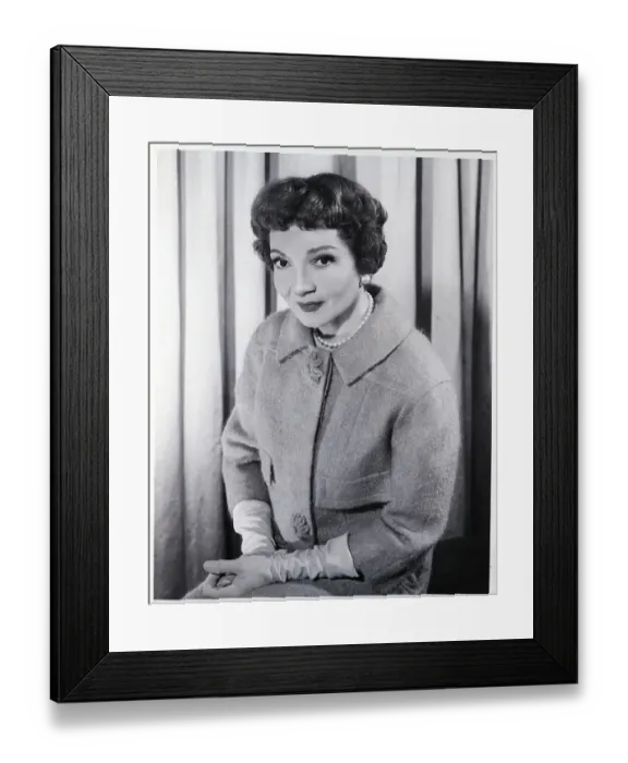 Framed Print : Actress Claudette Colbert