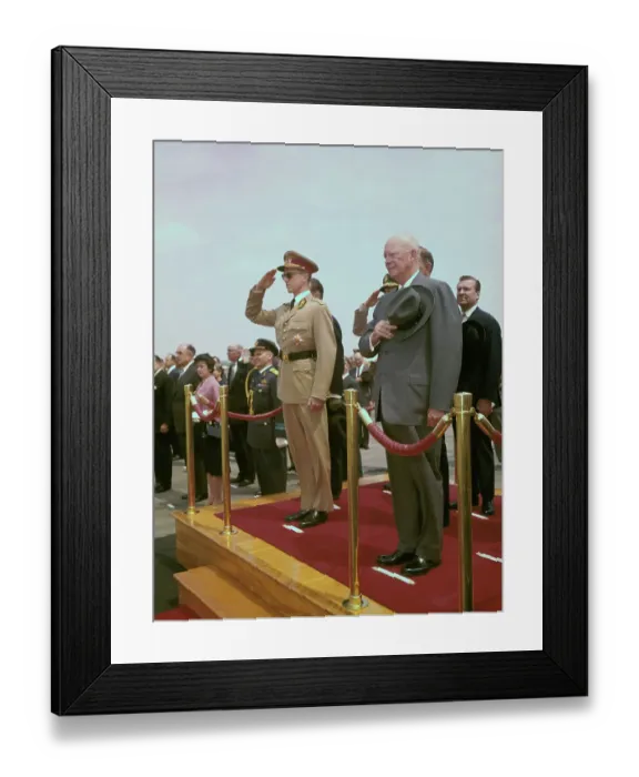 Framed Print : Dwight D. Eisenhower and Belgian King Framed Print : Dwight D. Eisenhower and Belgian King