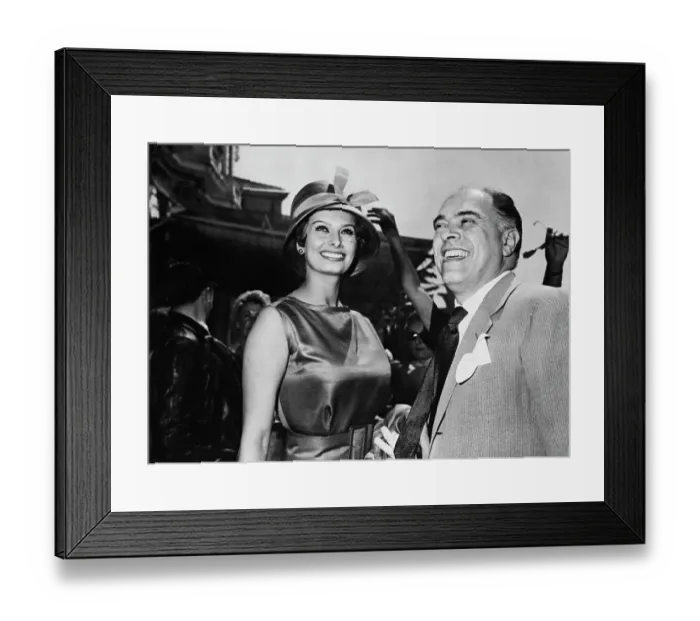 Framed Print : Sophia Loren and Carlo Ponti at Cannes Framed Print : Sophia Loren and Carlo Ponti at Cannes