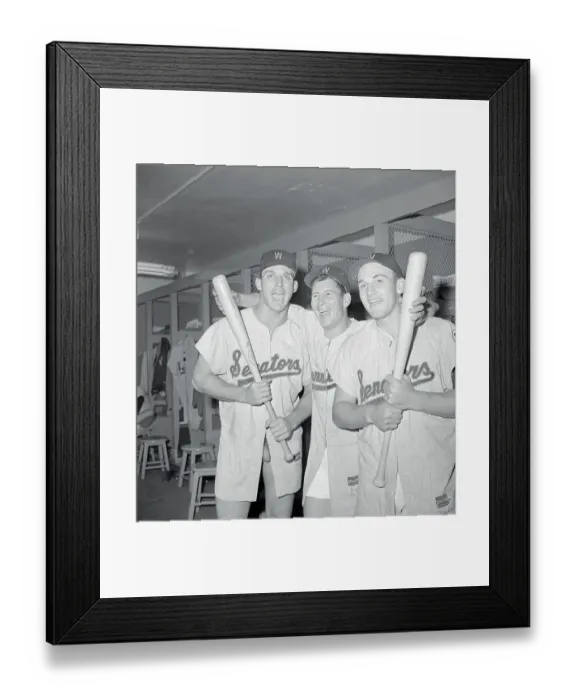 Framed Print : Allison, Griggs, and Killebrew Celebrating Win Framed Print : Allison, Griggs, and Killebrew Celebrating Win