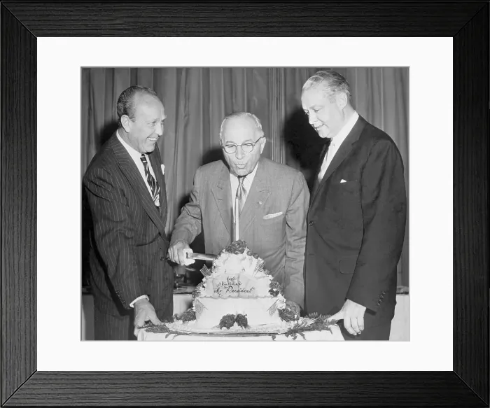 Framed Print : William Randolph Hearst Jr. at Harry S. Truman Birthday Bash Framed Print : William Randolph Hearst Jr. at Harry S. Truman Birthday Bash