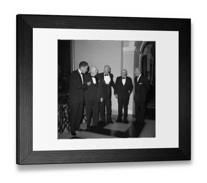 Framed Print : Eisenhower Dines at British Embassy Framed Print : Eisenhower Dines at British Embassy