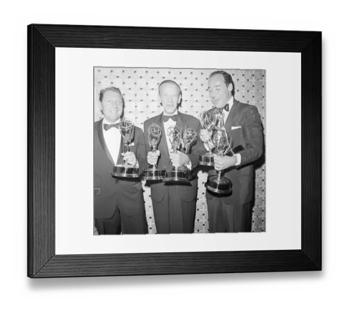 Framed Print : Fred Astaire with Emmy Awards Framed Print : Fred Astaire with Emmy Awards