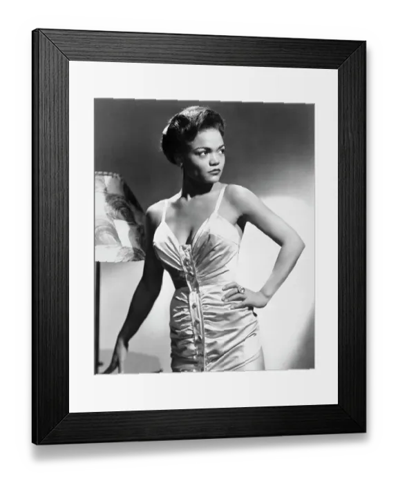 Framed Print : Portrait of Eartha Kitt Framed Print : Portrait of Eartha Kitt