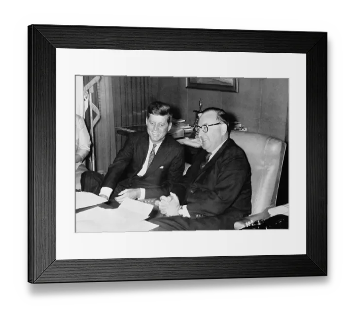 Framed Print : Sen. John F. Kennedy at a News Conference